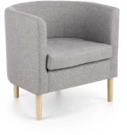 Fotelis CLUBBY chair, color: pilkas