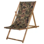 Sulankstoma kėdė, žalia/ruda