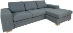 Corner sofa DAGMAR pilkas