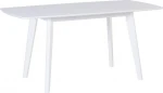 Beliani Valgomasis staliukas sulankstomas 120 / 160 x 80 cm baltas SANFORD