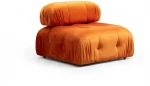 Hanah Home 1 vietos sofa Bubble O1 - Oranžinis