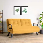 Hanah Home 2 vietų sofa-lova Sando 2-Seater - Mustard