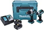 Makita DLX2432TJ Akumuliatorinių įrankių komplektas LXT 2x5,0Ah, BL-M (DDF486, DTD153)