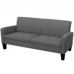 Dvivietė sofa, 180x65x76, tamsiai pilka