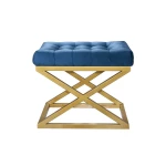 Pouffe Capraz - Gold, Blue