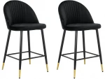2-jų valgomojo kėdžių komplektas Loft24 Marlis, juodas