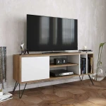 TV staliukas Kalune Design Televizoriaus stovas Mistico (140) - Walnut, Baltas