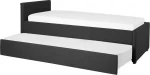 Beliani Minkšta lova 80 x 200 cm tamsiai pilka MARMANDE