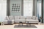 Kampinė sofa Padova Corner-2-Left - Light Grey