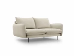 Sofa Cosmopolitan Design Vienna 2S, smėlios spalvos gobelenas