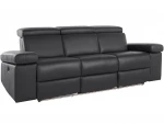 Trivietė sofa Loft Rayland, juoda