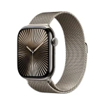 Apple Watch Series 10 GPS + Cellular 46mm Natural Titanium Case with Natural Milanese Loop - M/L MWYC3ET/A