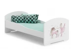 Lova ADRK Furniture Pepe Ballerina with Unicorn, 160x80 cm, balta