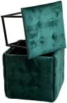 Puff-transformer 5in1 - 5 stools in 1 pouffe bottle žalias velvet