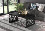 Kavos staliukas ADRK Furniture Semara 100x60cm, juodas
