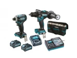 Makita DK0114G201 XGT Akumuliatorinių įrankių komplektas HP001G + TD001G + DC40RA + BL4040x2 + ADP10 + TOOLBAG (2 vnt Combo)