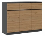 3D3S chest of drawers 120x40x97 cm, anthracite/artisan