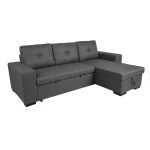 Kampinė sofa Home4you Carita, pilka