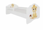 Vaikiška lova su nuimama apsauga ADRK Furniture Casimo Lion, 70x140 cm