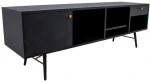 TV staliukas TV table LUXEMBOURG 150x40xH50cm, juodas