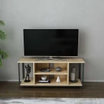 TV staliukas Kalune Design TV stalas Rinaldo - Juodas, Oak