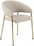 Chair ANN with armrests, beige