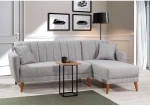 Kalune Design Kampinė sofa-lova Aqua Corner Right - Pilkas