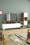 TV staliukas Kalune Design Televizoriaus spintelė Tower - Baltas, Walnut