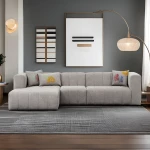 Kampinė sofa Beyza Left - Light Grey