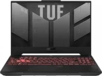 ASUS TUF Gaming A15 FA507UI-LP015W AMD Ryzen™ 9 8945H Nešiojamas kompiuteris 39.6 cm (15.6") Full HD 16 GB DDR5-SDRAM 1 TB SSD NVIDIA GeForce RTX 4070 Wi-Fi 6E (802.11ax) Windows 11 Home Juodas, Pilkas