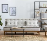 Kalune Design 3 vietų sofa-lova Fuoco - Kreminis