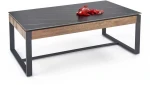 RAMONA coffee table, juodas marble / walnut