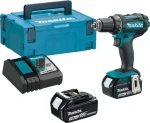 Makita akumuliatorinis suktuvas gręžtuvas DDF482RFJ, 18V, 2x3.0Ah, 62/36 Nm