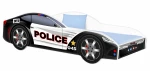 Lova su čiužiniu Car BED-POLICE-1, 160x80 cm, juoda/balta