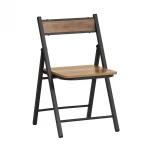 Kėdė SoBuy FST88-PF, ruda/juoda