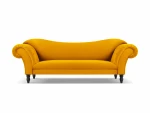 Sofa Windsor & Co Juno, 236x96x86 cm, geltona/juoda