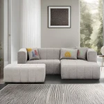 Kampinė sofa Beyza Mini Right - Light Grey