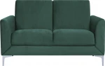 Beliani 2-asm velour žalias sofa FENES
