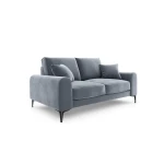 Dvivietė sofa Velvet Larnite, 172x102x90 cm, šviesiai mėlynos spalvos