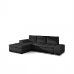 Kairinė kampinė sofa Eltap Ottavio, juodas