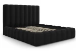 Lova su patalynės dėže Kelp, 230x165x125 cm, juoda