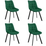 4-ių kėdžių komplektas Akord SJ.28, žalias