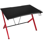 Žaidimų stalas Nitro Concepts D12 Gaming Desk, Juoda-raudona