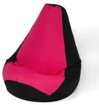 Sako bag pouffe Pear juodas-pink XXL 140 x 100 cm