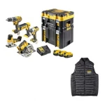 akumuliatorinių įrankių rinkinys Combo DCD796+DCF887+DCS335+DCS570+DCL050, 18V XR, DeWalt [DCK500P3T-QW] 3x5.0Ah, Li-Ion, TSyes