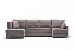 Kampinė sofa-lova Ece Panoramik, smėlio spalvos