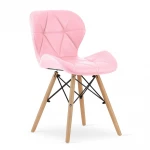 4-ių valgomojo kėdžių komplektas Lago, rožinis