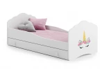 Lova ADRK Furniture Casimo Unicorn, balta