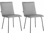 2-jų valgomojo kėdžių komplektas Loft24 Nika, pilkas