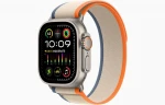 Apple Watch Ultra 2 GPS + Cellular, 49mm Titanium Case with Orange/Beige Trail Loop - M/L MRF23EL/A